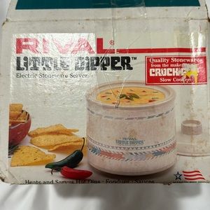 NIB Vintage 90s RIVAL - Little Dipper Electric Stoneware Server
